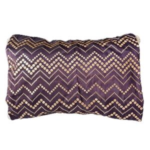 Embellished Chevron Sequin Lumbar Pillow COVER -set of 2